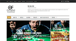 Desktop Screenshot of onthefelt.com